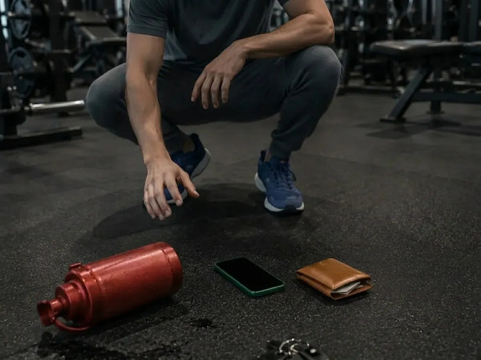 ¿Cansado de dejar tus cosas en el piso del gimnasio?