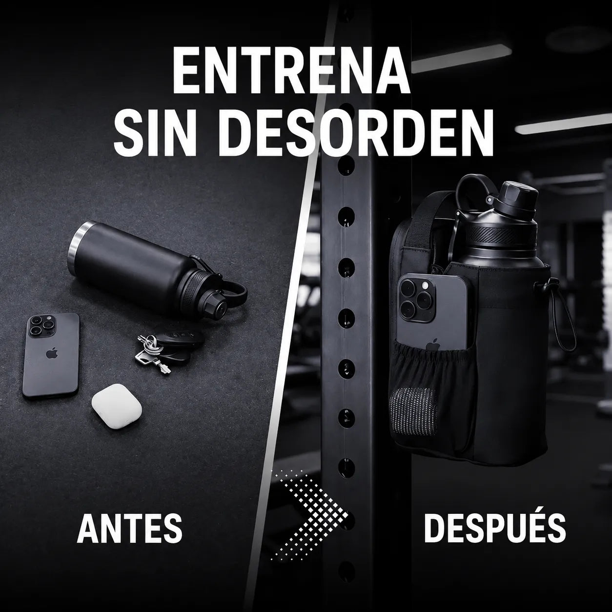 Bolso para el GYM magnético con Portabotellas