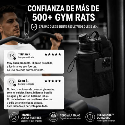 Bolso para el GYM magnético con Portabotellas