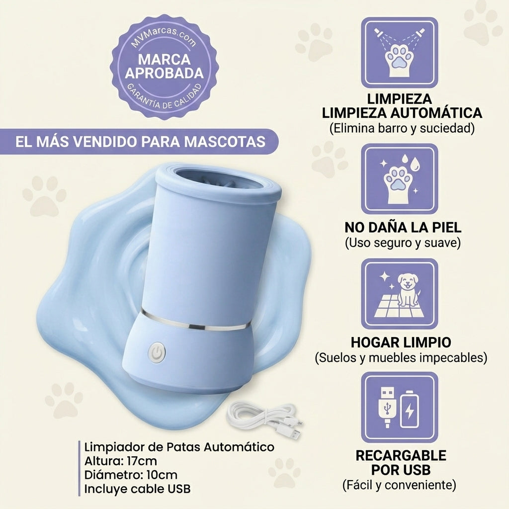 Limpiador de patas electrico Pawhalo